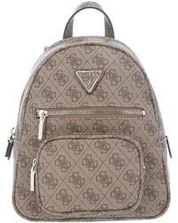 Guess - Eco Elements Small Backpack Latte Logo - Lyst