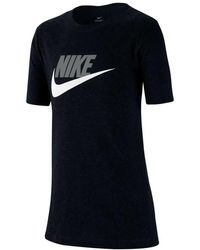 Nike - Futura Icon Td T-shirt Black/lt Smoke Grey/white 134/140 - Lyst