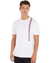 Tommy Hilfiger - RWB Monotype Vertical Stripe tee Camisetas S/S - Lyst