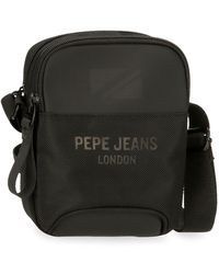 Pepe Jeans - Bromley Kleine Schoudertas Zwart 12 X 16 X 3,5 Cm Polyester - Lyst