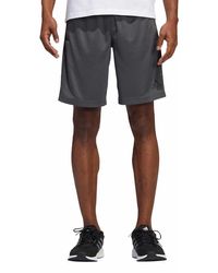 adidas - S 3 Stripe Shorts With Zipper Pockets - Lyst