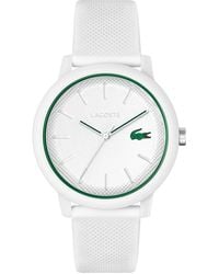 Lacoste - Analog Quarzuhr für Kollektion .12.12 mit Weisses Silikonarmband - 2011169 - Lyst