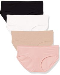 Essentials Women's 4-Pack Modal Thong Underwear 