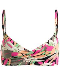 Roxy - PT Beach Classics Wrap Bra Parte Superiore del Bikini - Lyst