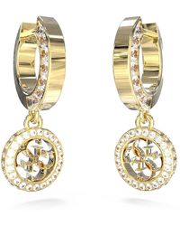 Guess - Orecchini Pendentida donna della collezione 4g crush. Gli orecchini di 24mm Pendenti hanno misura: taglia unica. Gli orecchini - Lyst