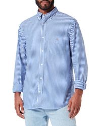 GANT - REG POPLIN STRIPE SHIRT - Lyst
