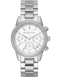 Michael Kors - Reloj Cronógrafo para Mujer de Cuarzo con Correa en Acero Inoxidable MK6651 - Lyst
