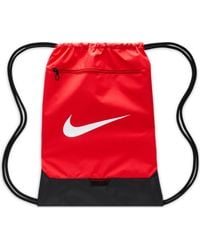 Nike - Unisex Turnbeutel Brsla Drawstring - 9.5 (18L), University Red/Black/White, DM3978-657, MISC - Lyst