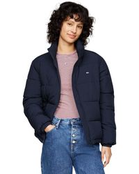 Tommy Hilfiger - 's Essential Cropped Puffer Jacket With Collar - Lyst