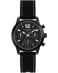 Guess - Damen Chronograph Quarz Uhr mit Silikon Armband W1025L3 - Lyst