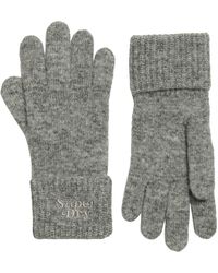 Superdry - S Ribbed Knitted Gloves - Lyst