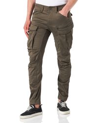 G-Star RAW , hombres Pantalones Rovic Zip 3D Straight Tapered Pant, Gris