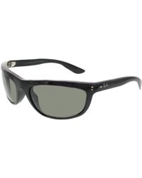 Ray-Ban - Ray Ban Rb4089 Balorama 601/58 Sunglasses Black Frame With Crystal Green Polarized Lens 62 19 135 - Lyst