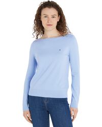 Tommy Hilfiger - Pullover Co Jersey Stitch Boat-Nk Sweater Strickpullover - Lyst