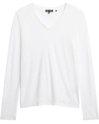 Superdry - Long Sleeve Jersey V Neck Top T-shirt - Lyst