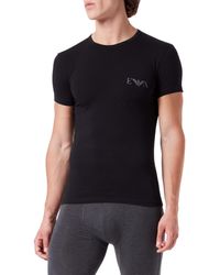 Emporio Armani - Underwear 2-Pack T Slim Fit Bold Monogram Shirt - Lyst