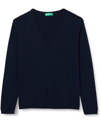 Benetton - Maglia Scollo V M/l 1091d4625 Sweater - Lyst