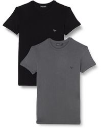 Emporio Armani - 2-pack Bamboo Viscose T-shirt T Shirt - Lyst
