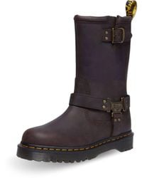 Dr. Martens - Stivali Anistone Hi Taglia 38 Codice 31901201 Marrone Donna - Lyst