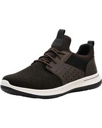 Skechers - Classic Fit Delson-camben Chocolate Sneaker 12 W Us - Lyst