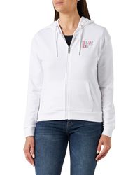 Fila - Felpa con Cappuccio Strevi Graphic Logo Giacca - Lyst