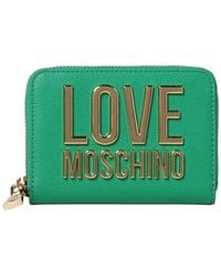 Love Moschino - Geldbörse mit Reißverschluss für Marke - Lyst