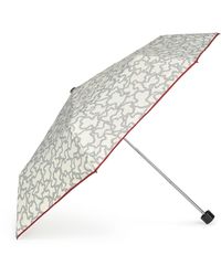 Tous - Paraguas Plegable de Polyester con Estampado en Color Beige y Negro - Lyst