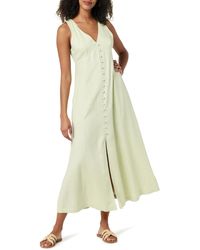 The Drop - Blanca Linen Button Front V-Neck Maxi Dress Vestiti - Lyst