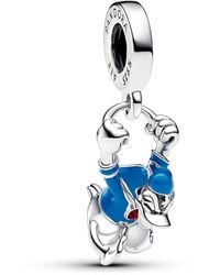 PANDORA - Moments Disney Donald Duck Charm-Anhänger aus Sterling Silber - Lyst
