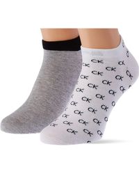 Calvin Klein - Over CK Logo Liner Socks 2 Pack Scarpe da Ginnastica - Lyst