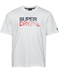 Superdry - Locker geschnittenes Sportswear T-Shirt mit Logo Brillant Weiß XXL - Lyst