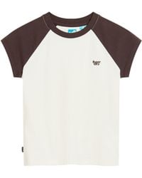 Superdry - Essential Logo Raglan Slub Tee C4-Basic Non-Printed T.Shirt - Lyst