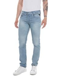Replay - Jeans Grover Straight-Fit mit Comfort Stretch - Lyst