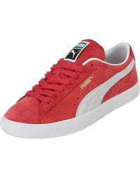 PUMA - Suede Vintage S Trainers Red/white 5 Uk - Lyst