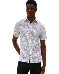 Tommy Hilfiger - Camisa Hombre Linen Blend ga Corta - Lyst