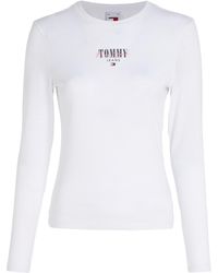 Tommy Hilfiger - Tjw Slim Essential Logo 1 Tee Ls L/s T-shirts - Lyst