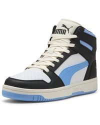 PUMA - Rebound Layup Sneaker Black-team Light Blue-frosted Ivory - Lyst