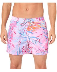 HUGO - Tropical Leaf Swim Trunk Badehose - Lyst