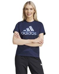 adidas - T-shirt Met Dierenprint Voor - Lyst