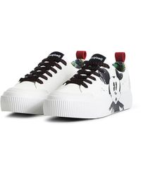 Desigual - Shoes_street_mickey Crac 1000 White Sneaker - Lyst