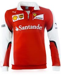 PUMA - Scuderia Ferrari Formel 1 Team Half Zip Sweater Pullover F1 rot weiß Gr. XS - Lyst