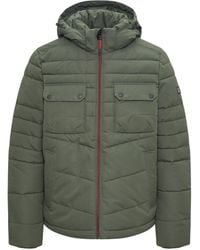 S.oliver - Gesteppte Jacke mit Abnehmbarer Kapuze olivgrün M - Lyst