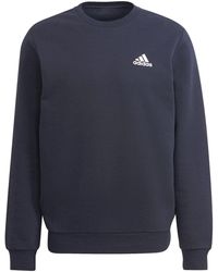 adidas - Male Adult Essentials Fleece Sweatshirt - Lyst
