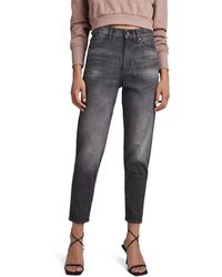 G-Star RAW - Janeh Ultra High Wasit Mom Ankle Straight Jeans - Lyst