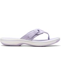 Clarks - Brinkley Reyna Synthetische Sandalen In Lavendel - Lyst