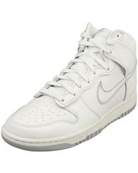 Nike - Dunk Hi Retro Mens Fashion Trainers In Summit White - 9.5 Uk - Lyst