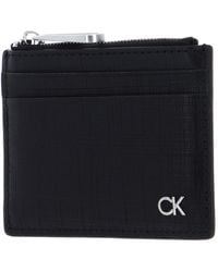Calvin Klein - CK Must Check Cardholder with Zip CK Black Check - Lyst