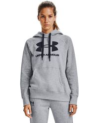 Under Armour - Onder Pantser Vrouwen Rival Fleece Logo Hoodie Warm-up Top - Lyst