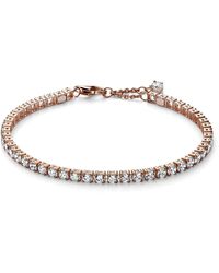 PANDORA - Sparkling Tennis Bracelet - Lyst