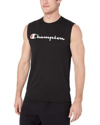 champion cotton jersey men's muscle tee